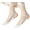 White, variant on 5 Pairs Sling Liner Socks, Women'S Ultra Low Cut No Show Half Liner Socks With Slingback
