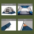thumbnail image 4 of Ozark Trail 4 Person Family Instant Cabin Tent, 8' x 7' x 54", made with recycled materials, blue, 4 of 12
