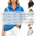 thumbnail image 3 of Sewkxo Womens Polka Dot Jackets Half-Zip Windbreaker Jacket Stand Collar Drawstring Hem Outerwear Trendy Casual Coats,Brown M, 3 of 6