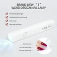 thumbnail image 3 of Saviland Mini Nail Lamp - Handheld U V Light for Nails LED Nail Lamp Portable Nail Dryer for Curing Gel Nail Polish Nail Glue Builder Nail Gel Nail Art, 3 of 8