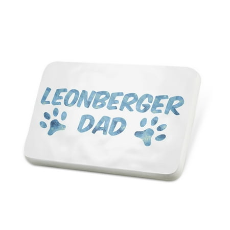 Porcelein Pin Dog & Cat Dad Leonberger Lapel Badge – NEONBLOND