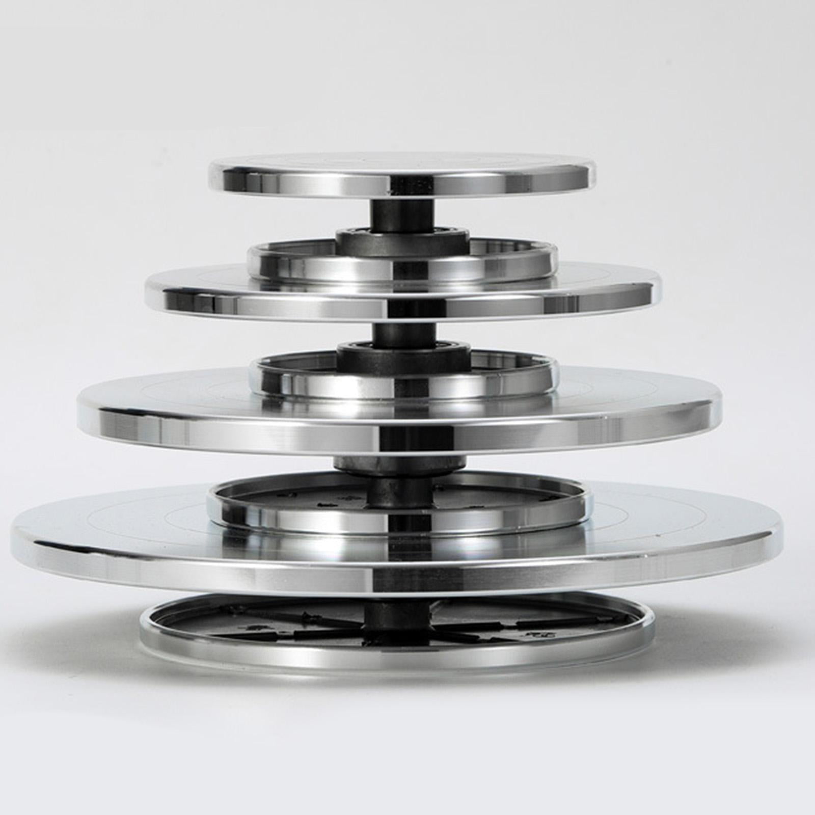 GUOOL Wheel Turntable Pottery Revolving Turn Table Crafting Platform Cake Decorating for Model Crafts Supplies , 11cm