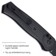 thumbnail image 4 of CRKT Sero Everyday Carry Folding Knife with Crossbar Lock: S35VN Plain Edge Blade, Black Glass-Reinforced Nylon Handle, 7170K, 4 of 6