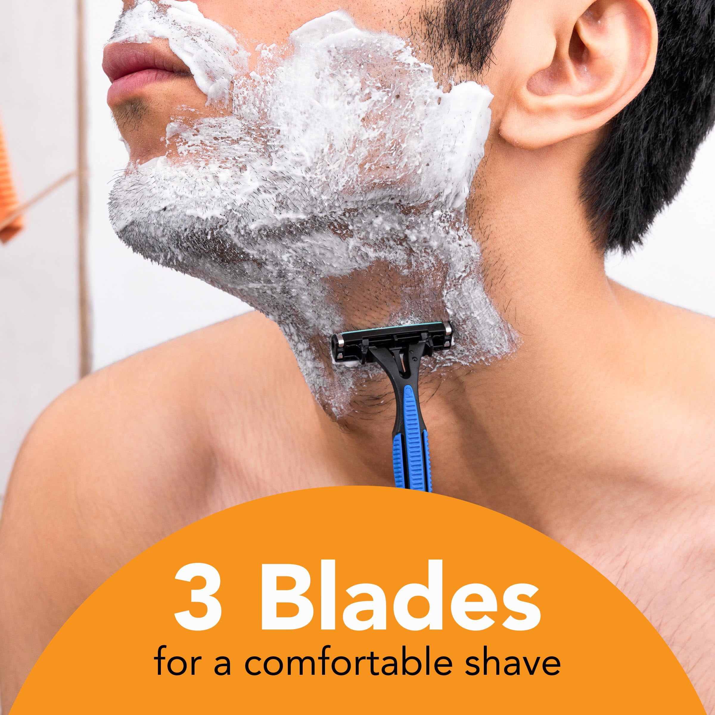 Bic Comfort 3 Advance Shavers For Men With Sensitive Skin, Sc3Mp41 - 4 Ea, 6 Pack