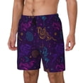 thumbnail image 1 of Balery Colorful Snake Bañador para hombre, shorts de playa de secado rápido con entrepierna y forro de compresión-XX-Large, 1 of 6