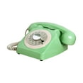 thumbnail image 3 of Vintage Rotary Dial Telephone Corded Desk Telephone Retro Telephone Green, 3 of 10