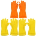 thumbnail image 1 of GAXIRE 3 pares de guantes de látex para limpieza, guantes para lavar platos de cocina, guantes impermeables para lavar platos., 1 of 4