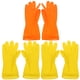 thumbnail image 1 of FELTECHELECTR 3 pares de guantes de látex para limpieza, guantes para lavar platos de cocina, guantes impermeables para lavar platos., 1 of 4