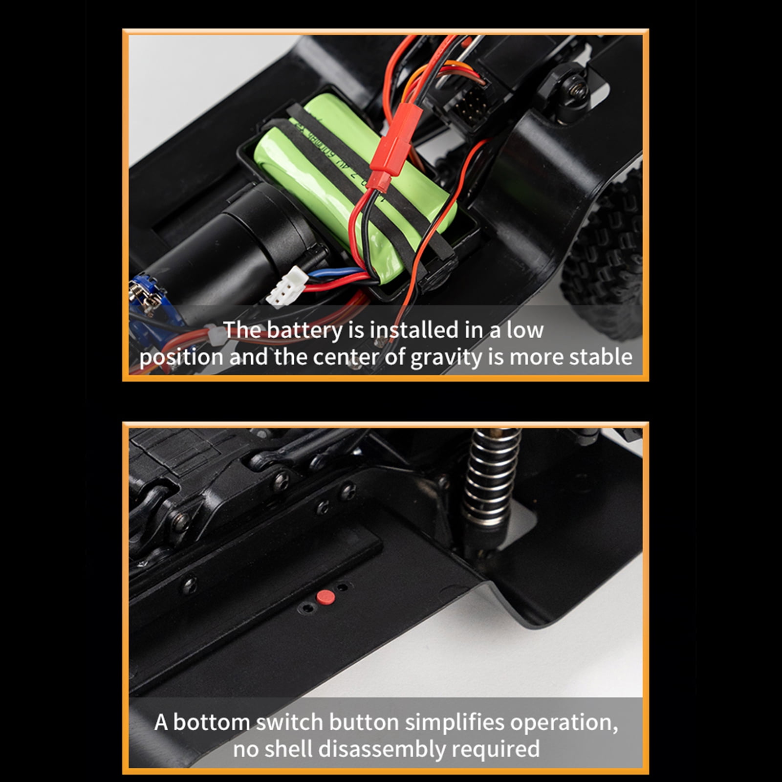 Remote  car,Vehicle With Led 18 Car Silver Huiop 1 18 2 Batteries Crawler Car Off-road Vehicle Crawler D886 Remote Car All Road Car Vehicle All Off Road Silver Grey 2 Battery