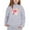 Grey, variant on Girls Hooded Sweatshirt With Bow Printed Crew Neck Long Sleeve Casual Top For Big & Little 2025 2026 Fall Winter Clothes - Beige,2-3 Years