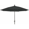 thumbnail image 2 of 9' Oct Home Patio Umbrella 8 Rib Crank Champagne Bronze with Black spun acrylic canopy, 2 of 4
