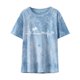 thumbnail image 1 of Tops de Mujer Camisas Casuales Blusas Moda Impreso Cuello Redondo Manga Corta Suelto Odeerbi  ODB151913, 1 of 8