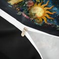thumbnail image 4 of Homewish Hippie Sun Moon Duvet Cover Queen, Flower God Queen Bedding, Black Reversible 3 Pieces, 1 Duvet Cover and 2 Pillowcases, 4 of 6