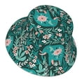 thumbnail image 3 of Kll Lephants In The Jungle Bucket Hat For Women Men Packable Travel Beach Sun Hat Outdoor Rave Accessories Reflective Fisherman Cap, 3 of 9