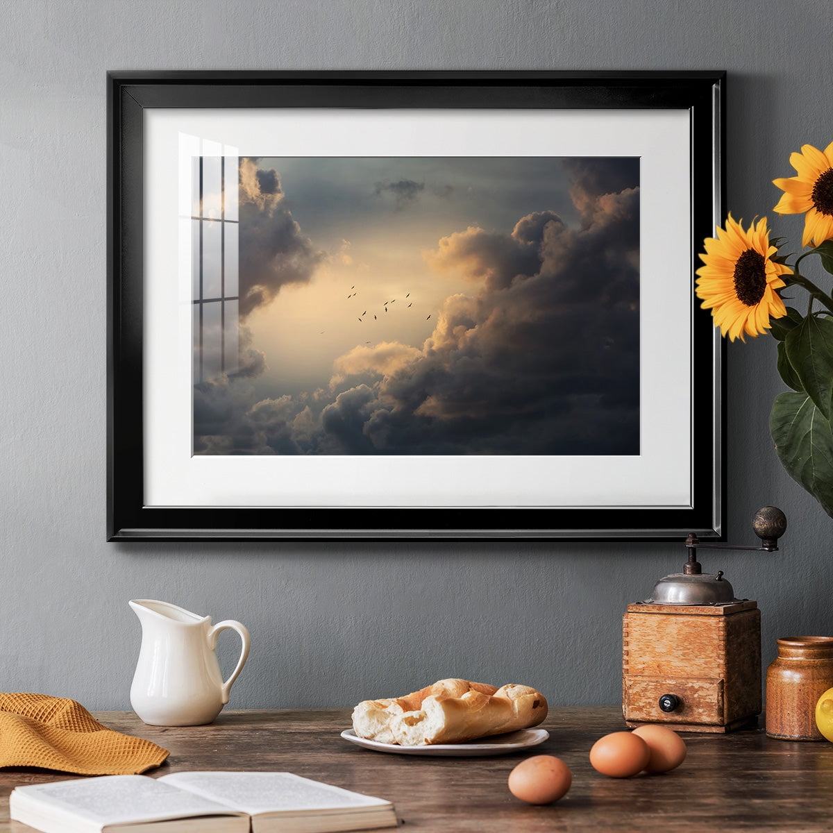 Soaring High Above Premium Framed Print - Ready to Hang