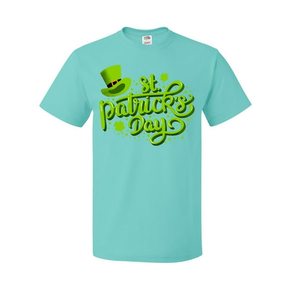 Inktastic St. Patrick's Day Hand Lettering with Green Top Hat T-Shirt