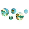 thumbnail image 2 of Designart "Golden Spheres Infinity II" City Metal Wall Art Set of 5 Piece, 2 of 5