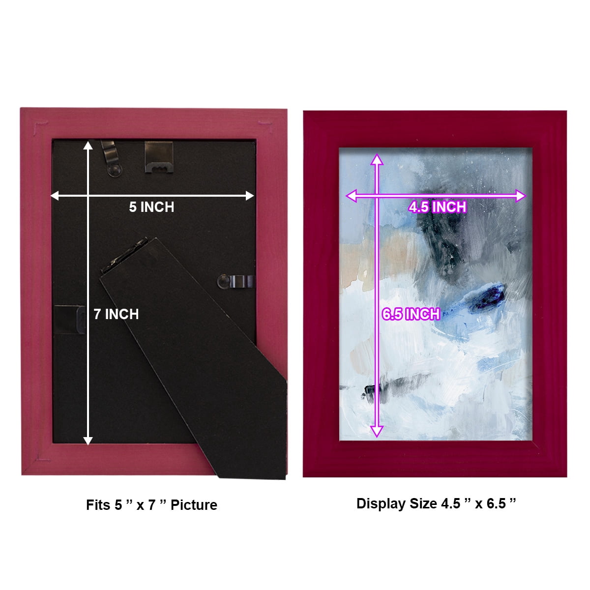 Welle II - Framed Print w/glass - Cherry Red