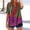 001 Hot Pink, variant on Women's Blouses Dressy Casual Boho Floral Patchwork Top Summer V Neck 3/4 Sleeve Graphic Tees