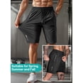 thumbnail image 6 of Men's Athletic Shorts Lightweight Sport,Gym,Workout，Running Jogging Shorts Quick Dry with Zipper Pockets, 6 of 6