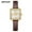 Leather _ coffee gold, variant on Square Watch for Women Waterproof Light Luxury Vintage Leather/Stainless Steel Quartz Watch