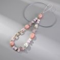 thumbnail image 1 of Joyería de teléfono de color rosa, cable de teléfono celular, cadena de teléfono celular, 1pcs púrpura Boho correa de teléfono multi-elemento caja de teléfono colgante teléfono de moda, 1 of 5