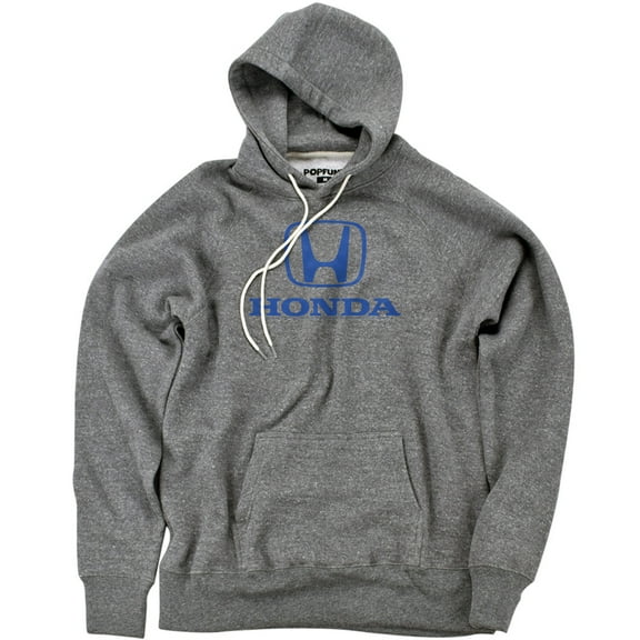 Honda Standard Logo Unisex Adult Slim Fit Pull-Over Heather Hoodie, Athletic Heather, Small