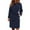 Navy #804, variant on Bovemsi Trench Coats Women Peacoat Coat Casual Mid Long Overcoat Lapel Open Front Cardigan Outwear Woolen Fleece Winter With Belt Fall Winter Clothes L