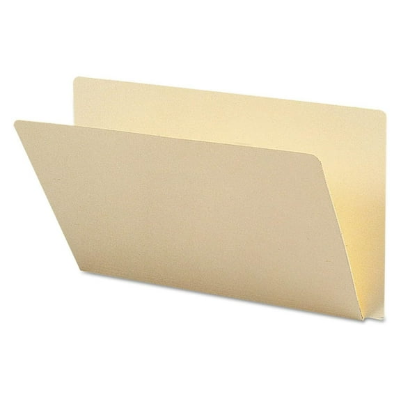 End Tab File Folder, Straight-Cut Extended Tab, Legal Size, Manila, 100 per Box (27250)