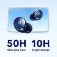 thumbnail image 4 of Soundcore Space A40 Auto-Adjustable Active Noise Cancelling Wireless Earbuds, Reduce Noise by Up to 98%, 50H Playtime, Hi-Res Sound, App Customization, Wireless Charge, Blue, 4 of 6
