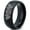 Black Dome Polish Tungsten, variant on Tungsten Dia De Los Muertos Day of the Dead Band Ring 9mm Men Women Comfort Fit Black Flat Cut Brushed Polished