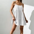 thumbnail image 2 of TaTaai Women's Summer Spring Casual Solid Color Sleeveless Backless Dress with Adjustable Spaghetti Straps Gift, 2 of 7