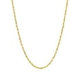 thumbnail image 2 of 2.0mm 14k Yellow Gold Solid Diamond Cut Rope Chain 16 in, 2 of 4
