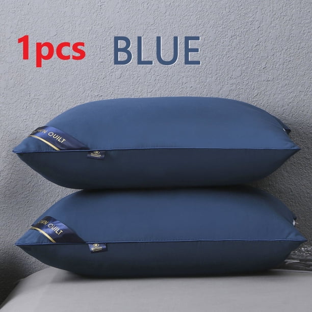Pisexur funda de almohada Cuatro opciones de color. Relleno de plumón de seda. Protección para el cuello. Almohada saludable. Ayuda cómoda para dormir. Salud de la columna cervical.