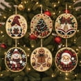 thumbnail image 6 of Kiplyki 6Pcs DIY Pearl Art Christmas Ornament Kit Hanging Diamond Art Christmas Ornament Set Includes Pearls Colorful Beads Art Craft Shimmering Holiday Gift for Tree Window Wall Fireplace Decor, 6 of 6