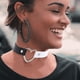 thumbnail image 1 of Collar Gótico Punk Para Mujer, Gargantilla De Corazón De Cuero Pu Ajustable A La Moda Y Joyería De Hip Hop Moyic AP007570-06, 1 of 4
