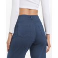 thumbnail image 4 of Vaqueros TONIRY de pierna ancha para mujer, talle alto, azul claro, 4 of 6