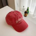 thumbnail image 2 of Women Baseball Hats Korean Style Retro Embroidered Letters, 2 of 5
