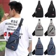 thumbnail image 2 of New Men's Sling Pack Chest Shoulder Crossbody Bag Backpack Biker Satchel, 2 of 5