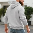 thumbnail image 5 of Mens Quarter Zip Pullover Hoodies Fleece Big And Tall Hooded Sweatshirt Fall Lightweight Comfy Streetwear With Pocket, 5 of 8