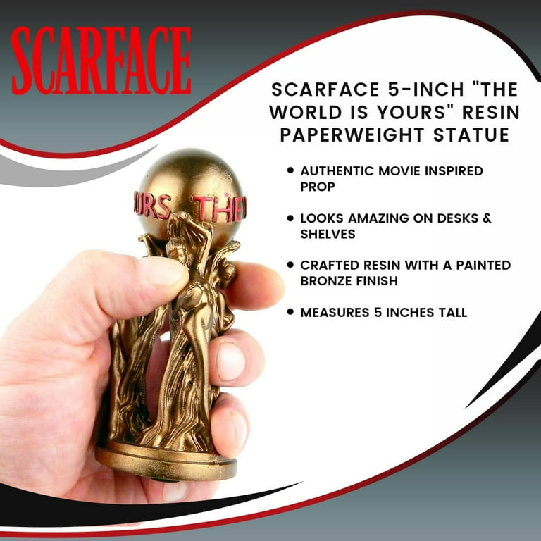 Scarface 5-Inch Resin Figurine Stand 'The World Is Yours