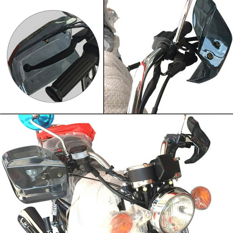 Famure Motorcycle Hand Guards Wind Protector Curved Rain Guard Windshield Hand Guard Universal Motorcycle Scooter Handlebar Hand Guard superb Walmart.com