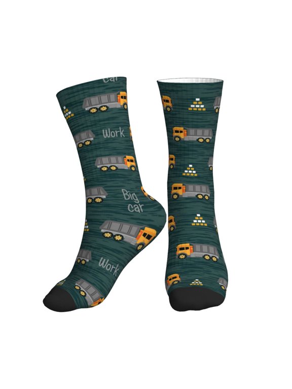 Crew Socks for Women Men Athletic - Big Machine Soft Comfort Breathable Mid-Calf Sole Running Socks Womens Men