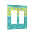 Square Print,Duplex Outlet Plate Wall Plate,Abstract Square Design