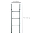 thumbnail image 3 of HOMCOM Outdoor 3-Step Trampoline Ladder, Fit 12ft & 14ft Trampoline, 3 of 10
