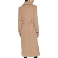 thumbnail image 4 of Kenneth Cole New York Womens 17OMW018 Double-Breasted Wool-Blend Full Length Peacoat - Camel - 2, 4 of 4