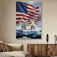 thumbnail image 2 of American Flag Canvas Wall Art, 4th of July Patriotic Canvas Print, Vintage Landscape Paintings for Modern Home Living Room Bedroom Office Decor, 2 of 7