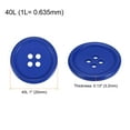 thumbnail image 2 of Unique Bargains Boutons Ronds en Résine Bleu Profond à 4 Trous (Lot de 100), 2 of 5