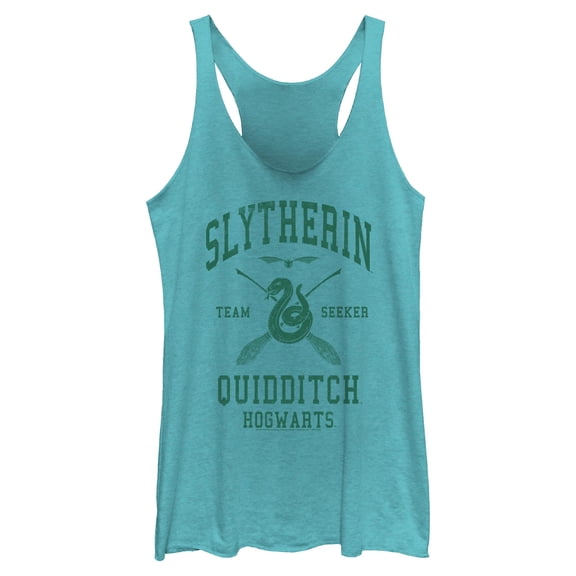 Womens Harry Potter Slytherin Quidditch Team Seeker Racerback Tank