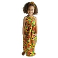 thumbnail image 2 of WEAIXIMIUNG Easter Toddler Kids Baby Girls African Dashiki Traditional Style Sleeveless Strap Dress Ankara Princess Backless Dresses Headband Outfits 1-5Y 100, 2 of 6